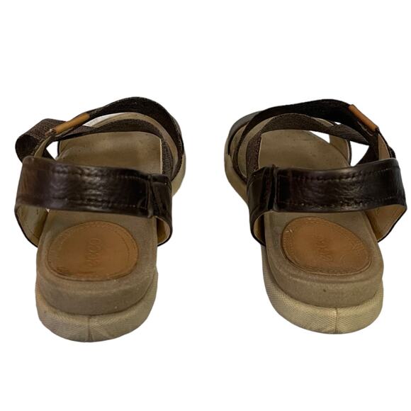 Ecco Damara Leather & Stretch Comfort Sandals Size 11 - Picture 7 of 10